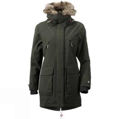 Parka Didriksons Lina Mujer - Verde Oscuro - Chile YKM512079